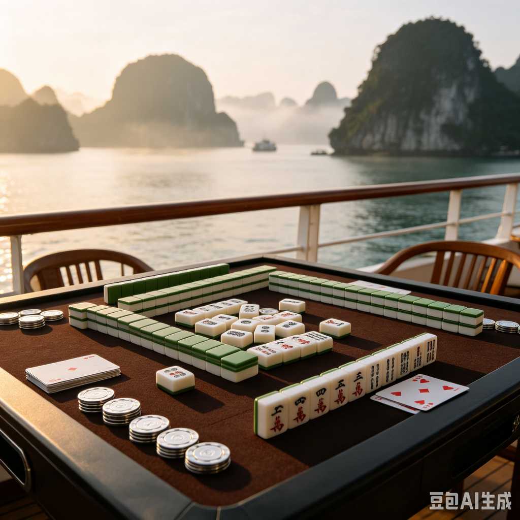 mahjong set for home entertainment