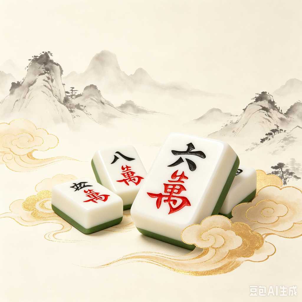 bright color mahjong tiles